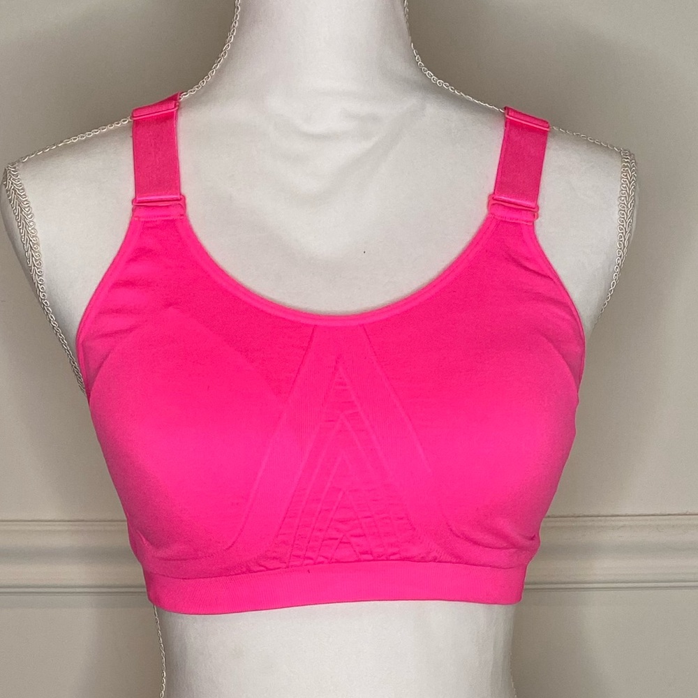 Pro Fit Neon Pink Adjustable Padded Sports Bra